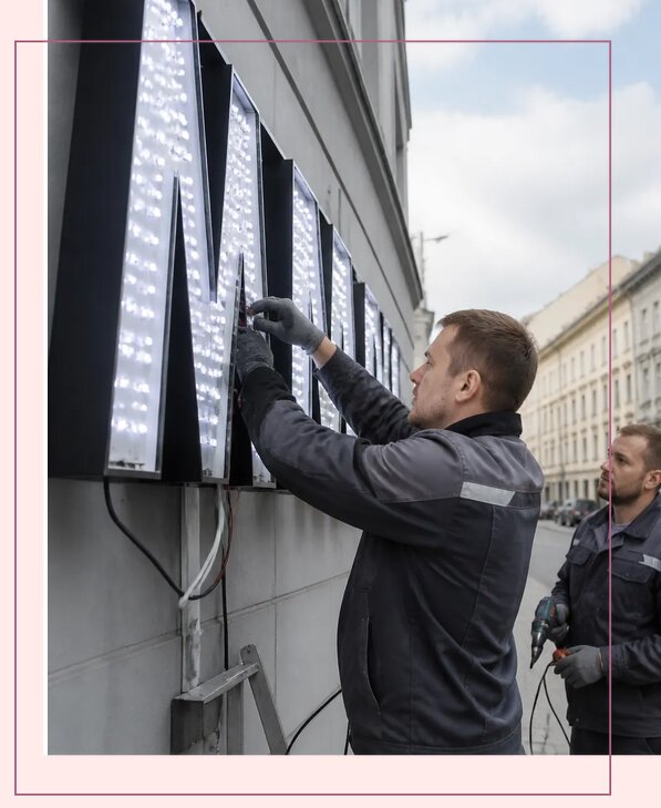Изготовление и монтаж светодиодных LED вывесок в Тутаеве