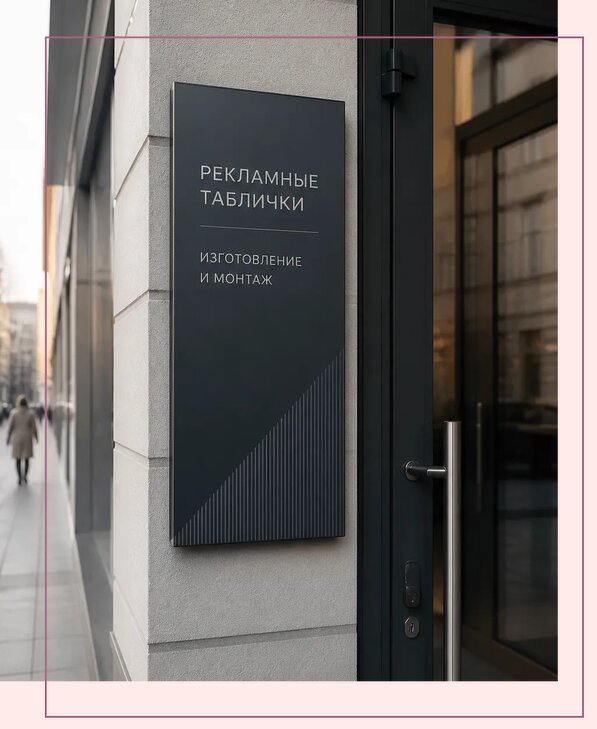 Рекламные таблички в Тутаеве по цене от 4718 р. | Аванза-Ттв