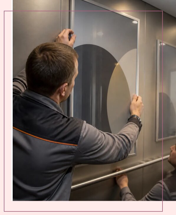 Размещение рекламы в лифтах жилых домов под ключ в Тутаеве
